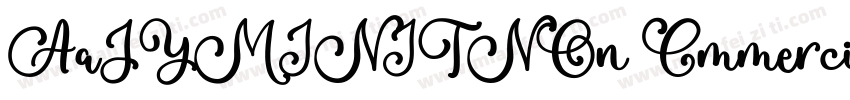 AaJYMINITNOn CmmercialUse字体转换